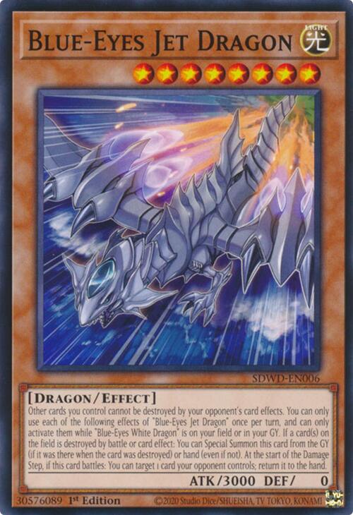 Blue-Eyes Jet Dragon [SDWD-EN006] Common | Shuffle n Cut Hobbies & Games