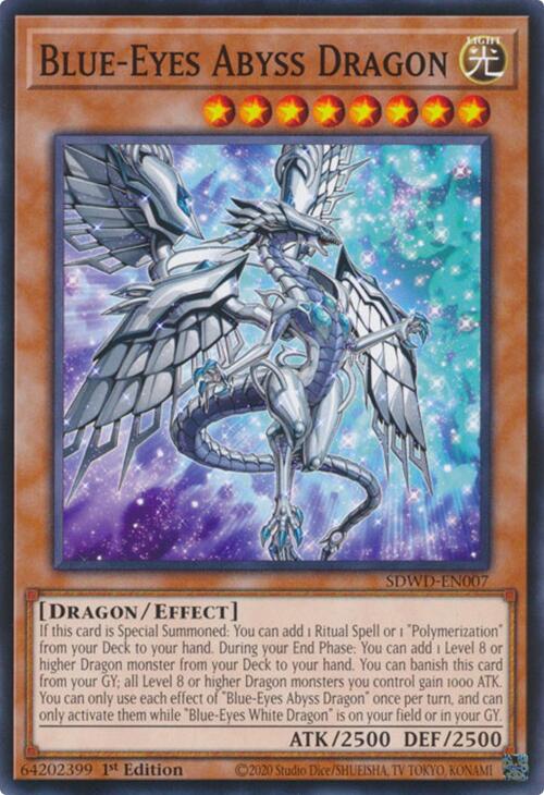 Blue-Eyes Abyss Dragon [SDWD-EN007] Common | Shuffle n Cut Hobbies & Games