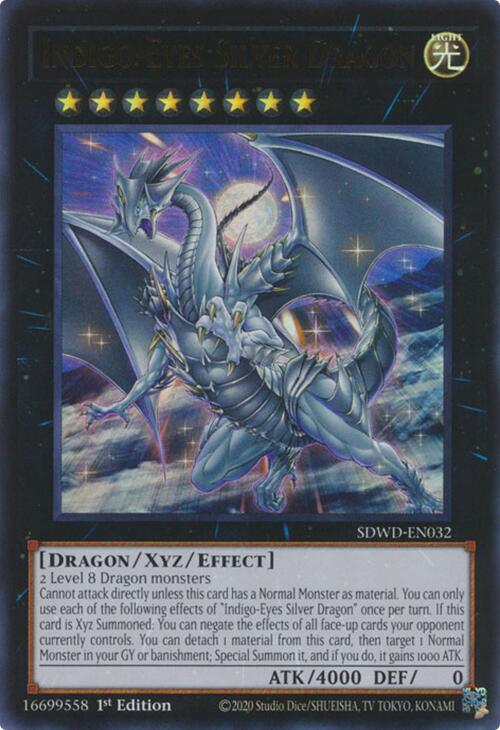 Indigo-Eyes Silver Dragon [SDWD-EN032] Ultra Rare | Shuffle n Cut Hobbies & Games