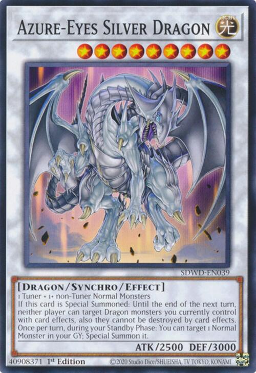 Azure-Eyes Silver Dragon [SDWD-EN039] Common | Shuffle n Cut Hobbies & Games