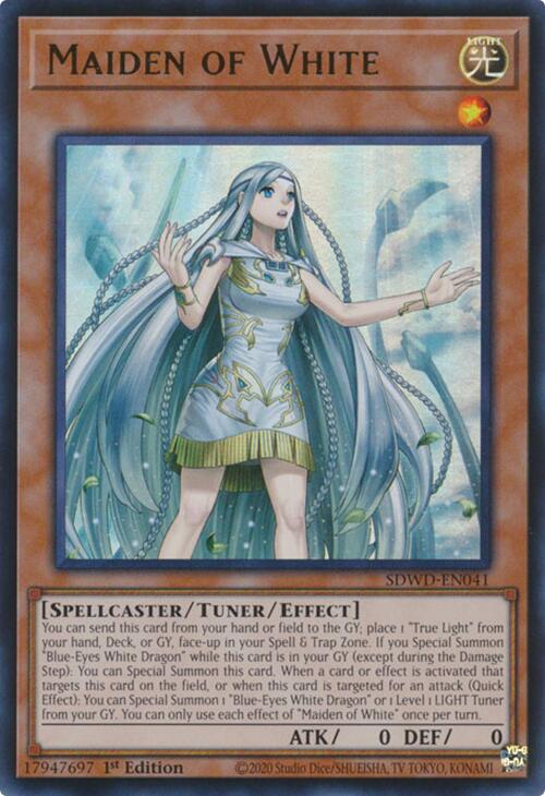 Maiden of White [SDWD-EN041] Ultra Rare | Shuffle n Cut Hobbies & Games