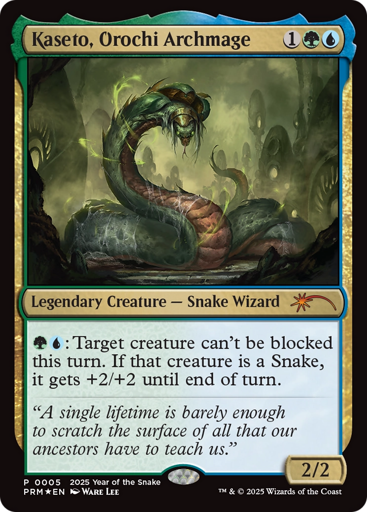 Kaseto, Orochi Archmage (Year of the Snake 2025) [Standard Showdown Promos] | Shuffle n Cut Hobbies & Games