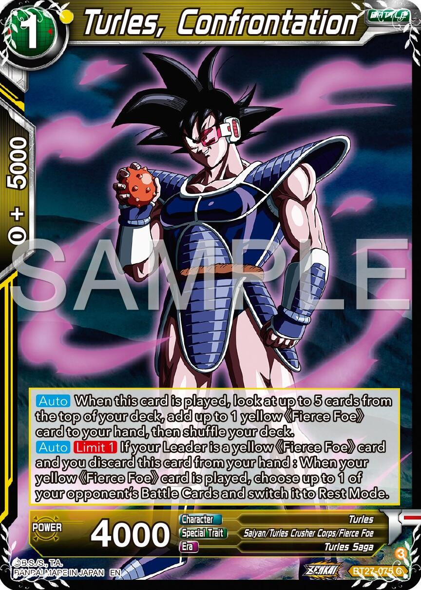 Turles, Confrontation (BT27-075) [History of Z] | Shuffle n Cut Hobbies & Games