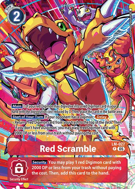 Red Scramble [LM-027] (Alternate Art) [Starter Deck: Protector of Light] | Shuffle n Cut Hobbies & Games