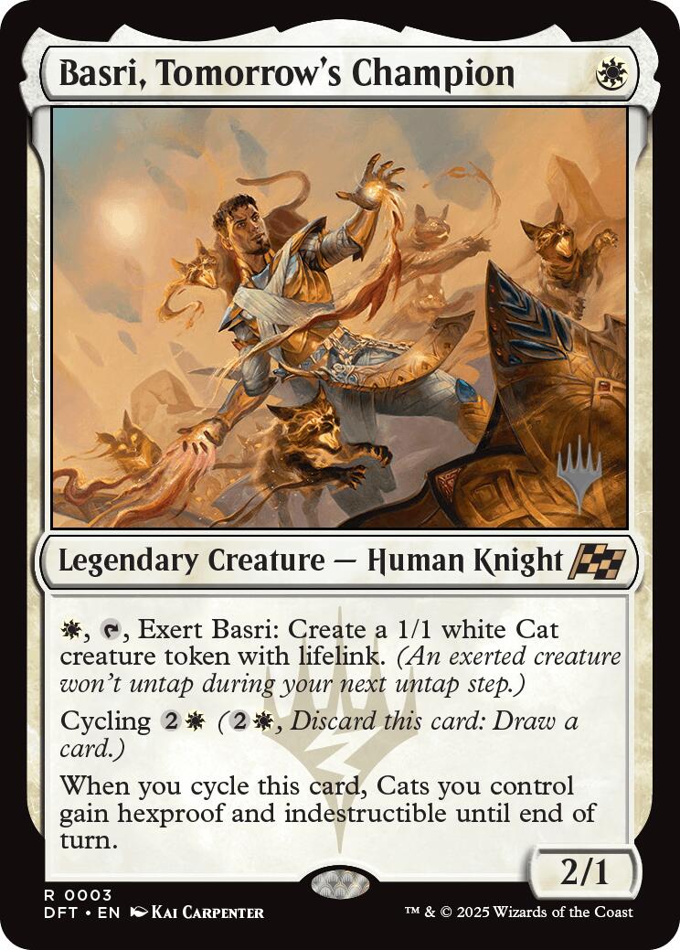 Basri, Tomorrow's Champion (Promo Pack) [Aetherdrift Promos] | Shuffle n Cut Hobbies & Games
