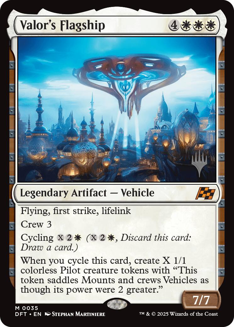 Valor's Flagship (Promo Pack) [Aetherdrift Promos] | Shuffle n Cut Hobbies & Games