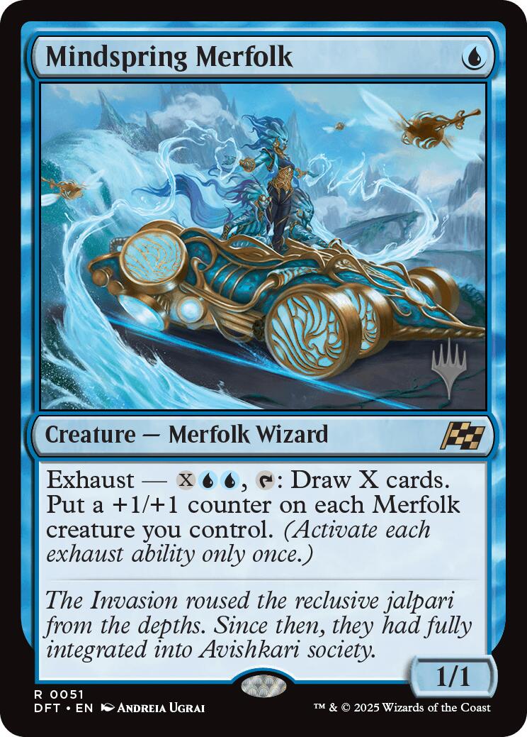 Mindspring Merfolk (Promo Pack) [Aetherdrift Promos] | Shuffle n Cut Hobbies & Games
