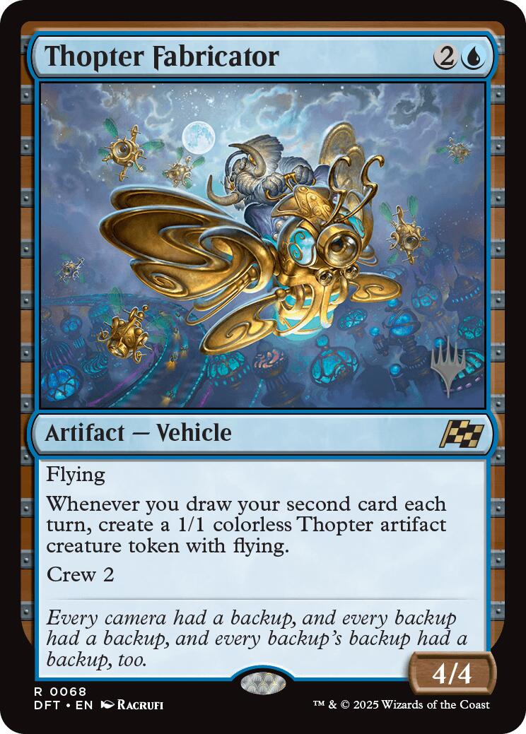 Thopter Fabricator (Promo Pack) [Aetherdrift Promos] | Shuffle n Cut Hobbies & Games