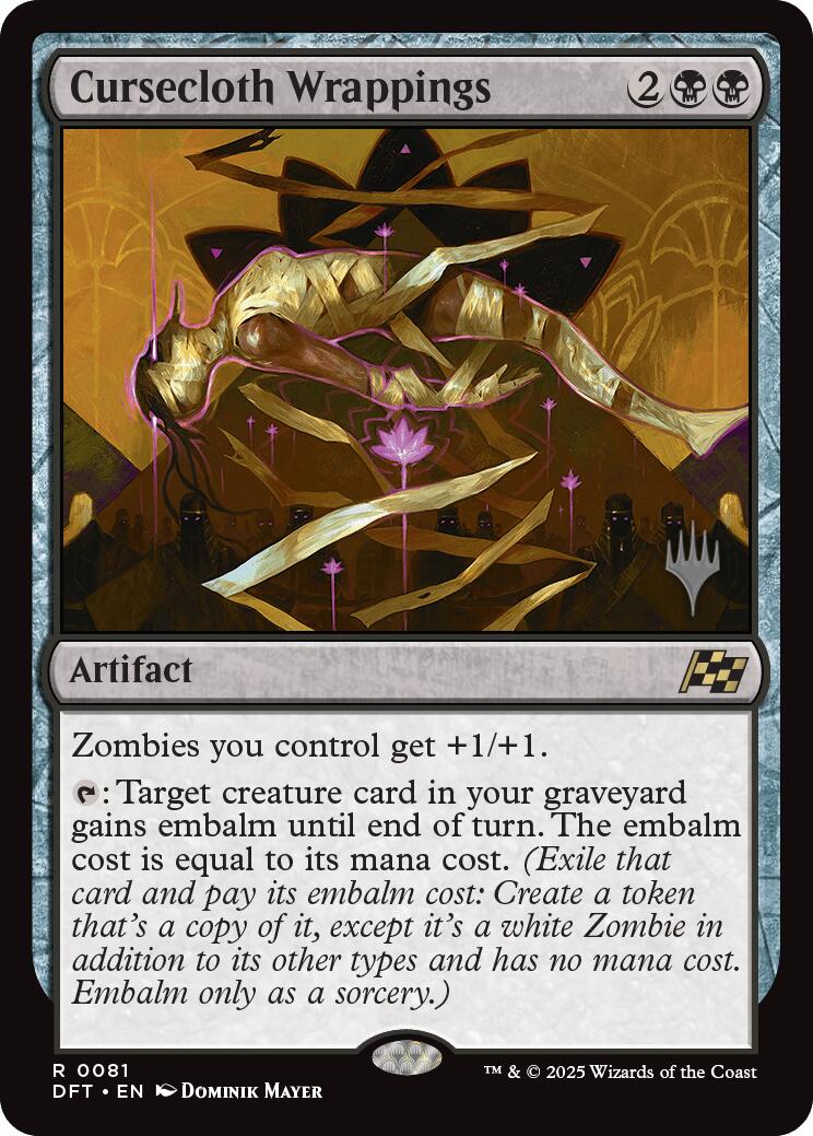 Cursecloth Wrappings (Promo Pack) [Aetherdrift Promos] | Shuffle n Cut Hobbies & Games