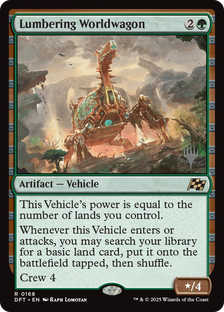 Lumbering Worldwagon (Promo Pack) [Aetherdrift Promos] | Shuffle n Cut Hobbies & Games