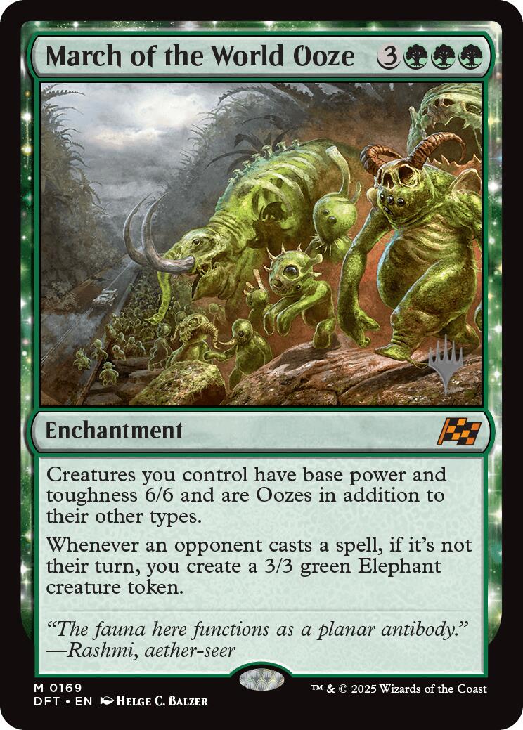 March of the World Ooze (Promo Pack) [Aetherdrift Promos] | Shuffle n Cut Hobbies & Games