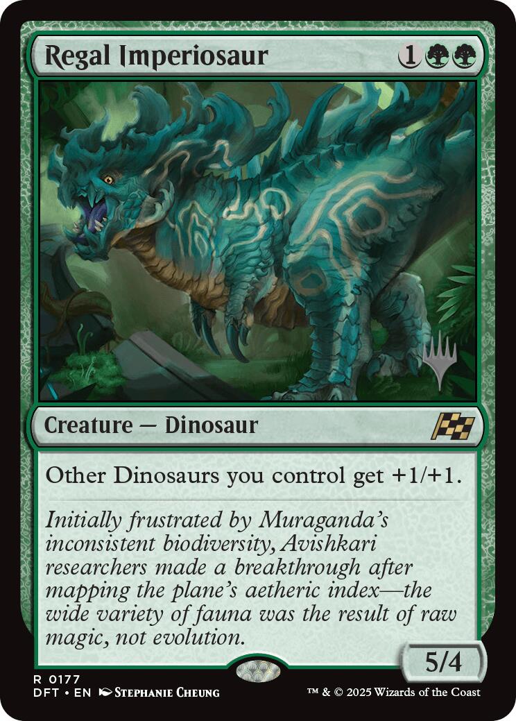 Regal Imperiosaur (Promo Pack) [Aetherdrift Promos] | Shuffle n Cut Hobbies & Games