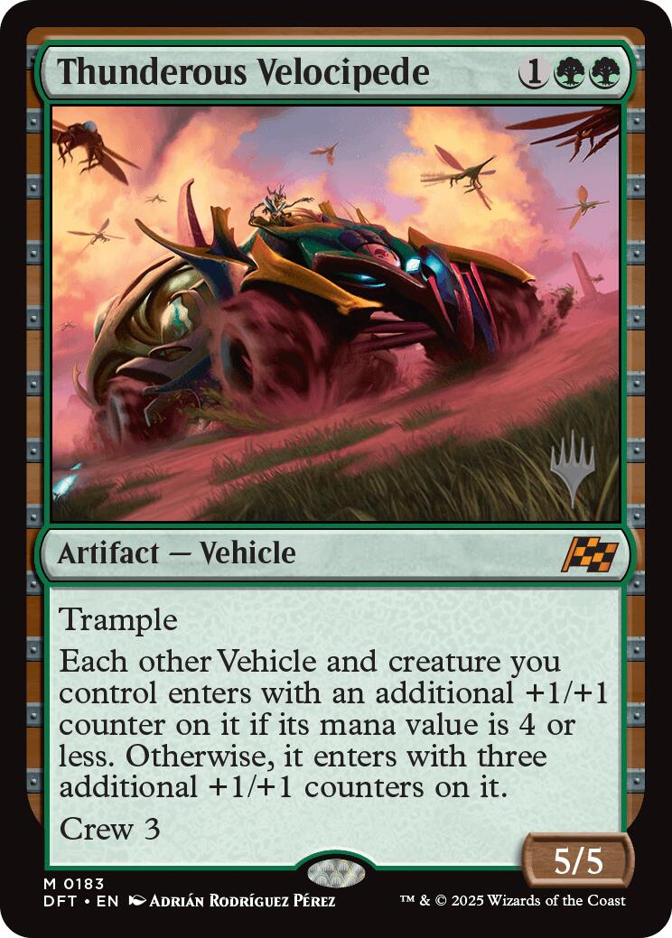 Thunderous Velocipede (Promo Pack) [Aetherdrift Promos] | Shuffle n Cut Hobbies & Games