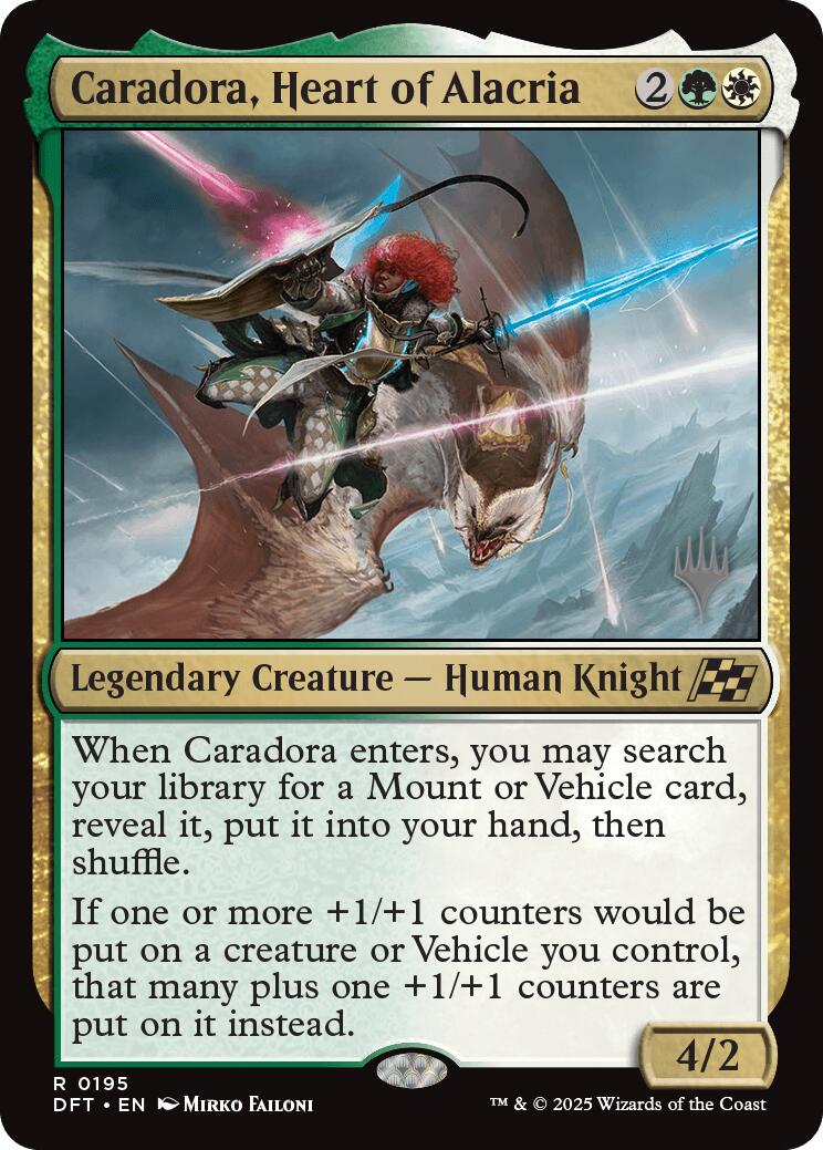 Caradora, Heart of Alacria (Promo Pack) [Aetherdrift Promos] | Shuffle n Cut Hobbies & Games