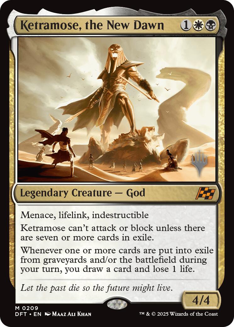 Ketramose, the New Dawn (Promo Pack) [Aetherdrift Promos] | Shuffle n Cut Hobbies & Games