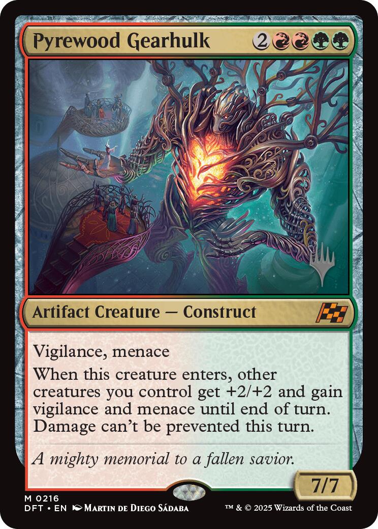 Pyrewood Gearhulk (Promo Pack) [Aetherdrift Promos] | Shuffle n Cut Hobbies & Games