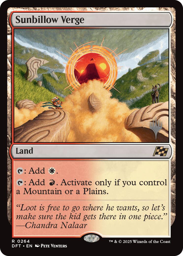 Sunbillow Verge (Promo Pack) [Aetherdrift Promos] | Shuffle n Cut Hobbies & Games
