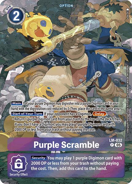 Purple Scramble [LM-032] (Alternate Art) [Starter Deck: Protector of Light] | Shuffle n Cut Hobbies & Games