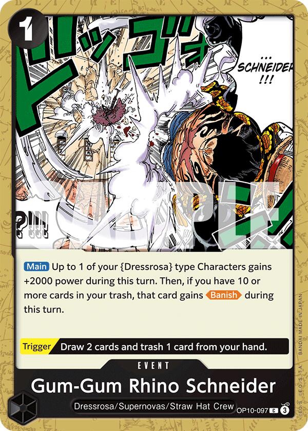 Gum-Gum Rhino Schneider [Royal Blood] | Shuffle n Cut Hobbies & Games