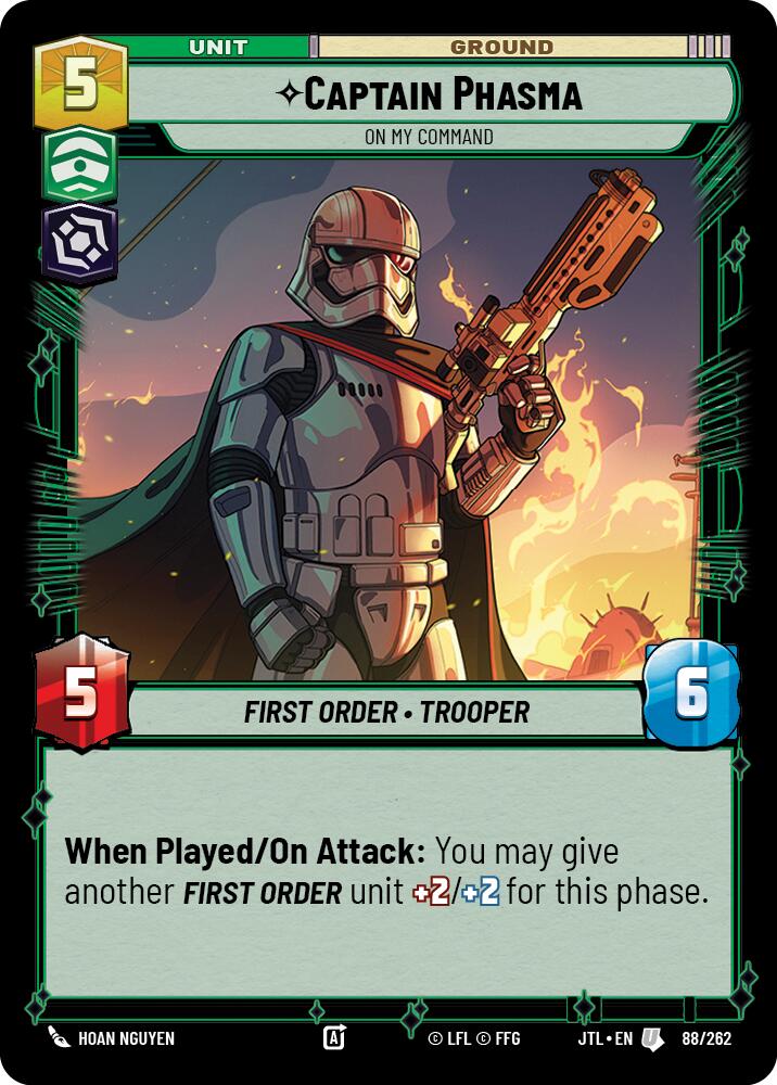 Captain Phasma - On My Command (088/262) (088/257) [Jump to Lightspeed] | Shuffle n Cut Hobbies & Games