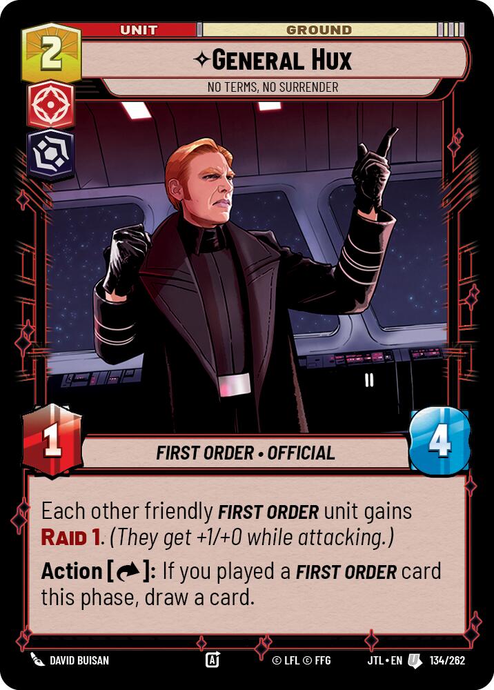 General Hux - No Terms, No Surrender (134/262) (134/257) [Jump to Lightspeed] | Shuffle n Cut Hobbies & Games