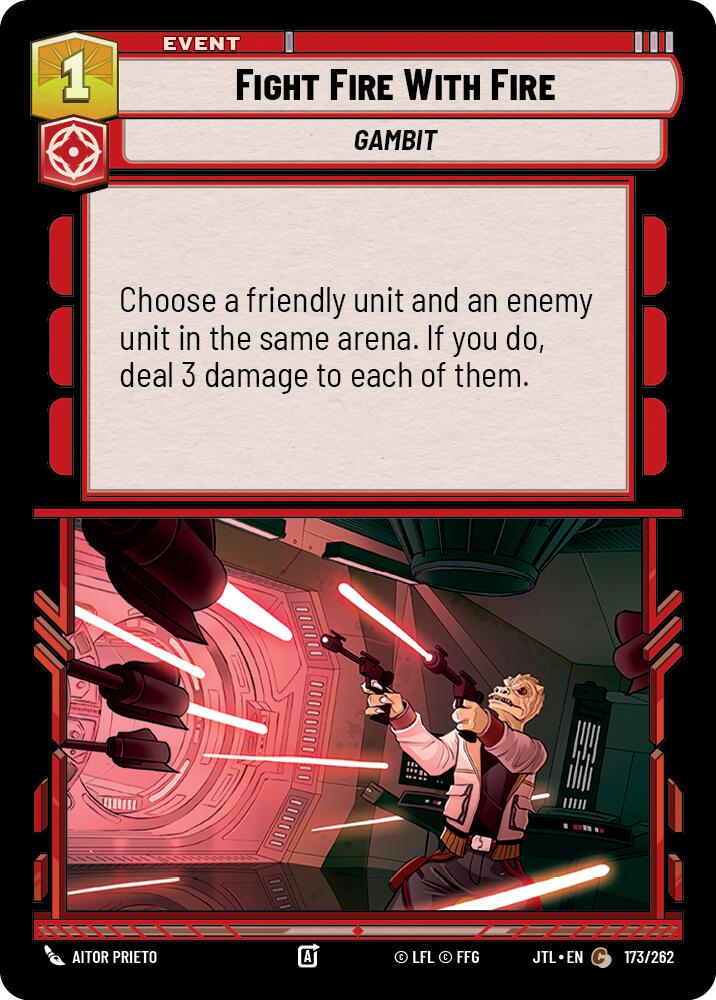 Fight Fire With Fire (173/262) (173/257) [Jump to Lightspeed] | Shuffle n Cut Hobbies & Games