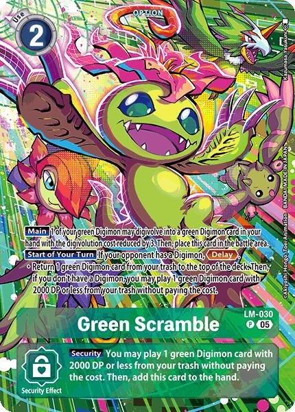 Green Scramble [LM-030] (Alternate Art) [Starter Deck: Hero of Hope] | Shuffle n Cut Hobbies & Games