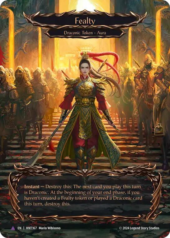 Fealty (Cold Foil) [HNT167] (The Hunted)  Cold Foil | Shuffle n Cut Hobbies & Games