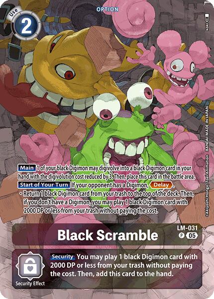 Black Scramble [LM-031] (Alternate Art) [Starter Deck: Hero of Hope] | Shuffle n Cut Hobbies & Games