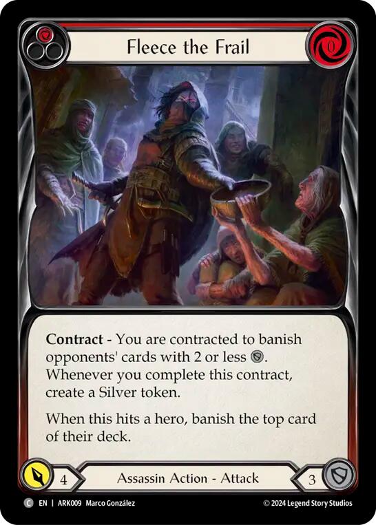 Fleece the Frail (Red) [ARK009] (The Hunted Arakni Blitz Deck) | Shuffle n Cut Hobbies & Games