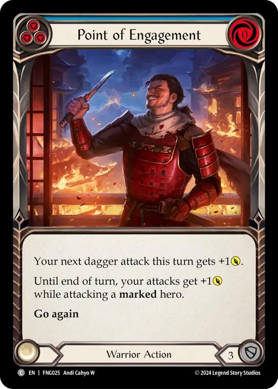 Point of Engagement (Blue) [FNG025] (The Hunted Fang Blitz Deck) | Shuffle n Cut Hobbies & Games