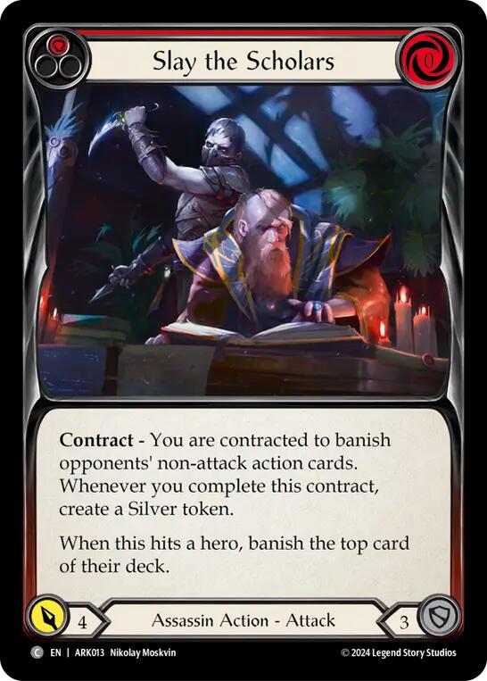 Slay the Scholars (Red) [ARK013] (The Hunted Arakni Blitz Deck) | Shuffle n Cut Hobbies & Games