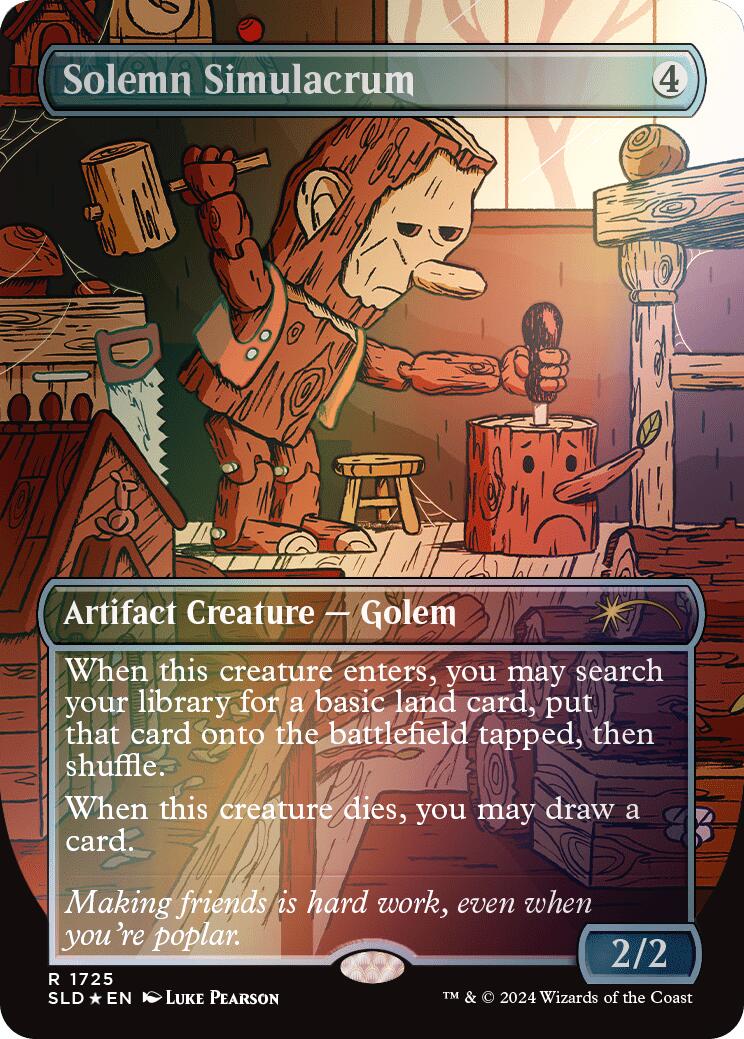Solemn Simulacrum (1725) (Rainbow Foil) [Secret Lair Drop Series] | Shuffle n Cut Hobbies & Games