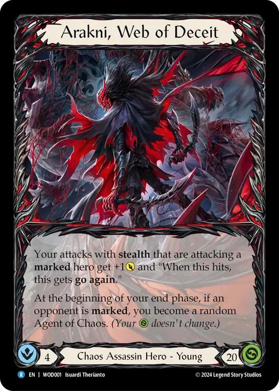 Arakni, Web of Deceit [WOD001] (The Hunted Arakni, Web of Deceit Blitz Deck)  Rainbow Foil | Shuffle n Cut Hobbies & Games