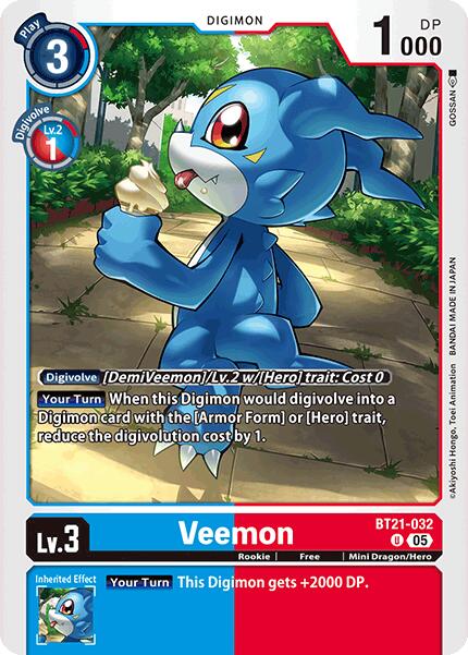 Veemon [BT21-032] [World Convergence] | Shuffle n Cut Hobbies & Games