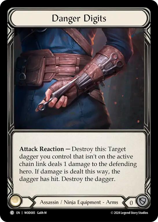 Danger Digits [WOD005] (The Hunted Arakni, Web of Deceit Blitz Deck) | Shuffle n Cut Hobbies & Games