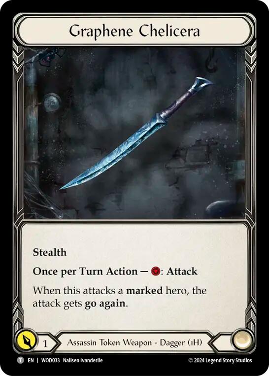Graphene Chelicera [WOD033 // WOD034] (The Hunted Arakni, Web of Deceit Blitz Deck) | Shuffle n Cut Hobbies & Games