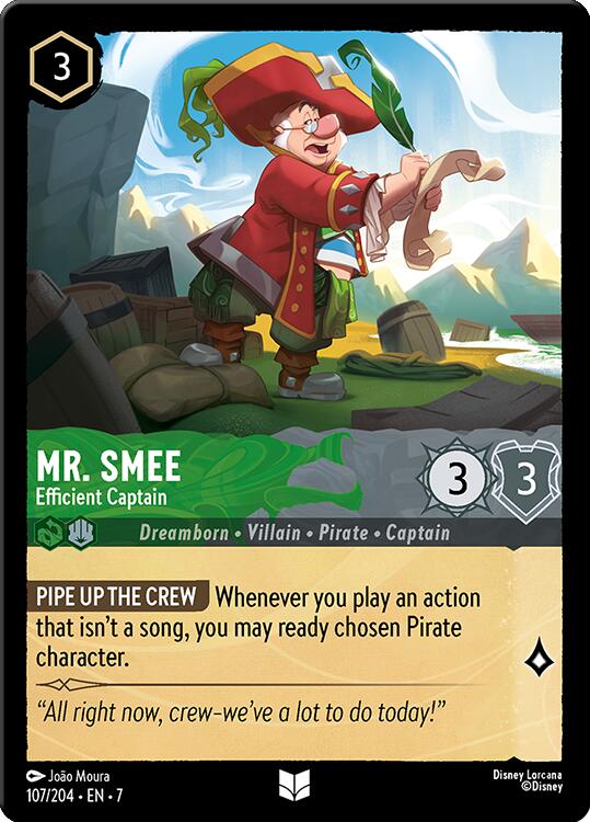 Mr. Smee - Efficient Captain (107/204) [Archazia's Island] | Shuffle n Cut Hobbies & Games