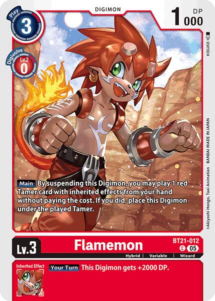 Flamemon [BT21-012] [World Convergence] | Shuffle n Cut Hobbies & Games