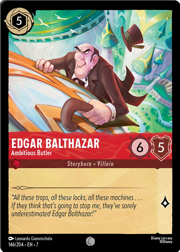 Edgar Balthazar - Ambitious Butler (146/204) [Archazia's Island] | Shuffle n Cut Hobbies & Games