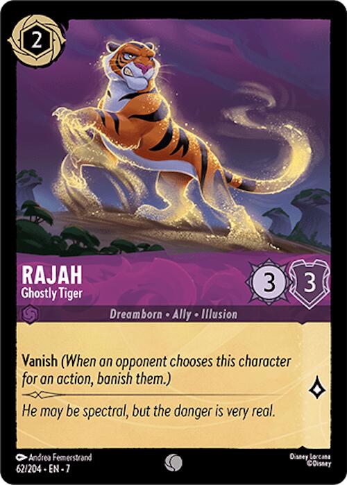 Rajah - Ghostly Tiger (62/204) [Archazia's Island] | Shuffle n Cut Hobbies & Games