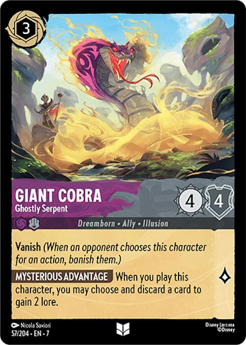 Giant Cobra - Ghostly Serpent (57/204) [Archazia's Island] | Shuffle n Cut Hobbies & Games