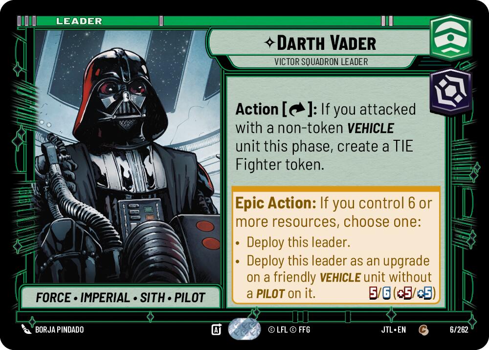 Darth Vader - Victor Squadron Leader (006/262) (006/257) [Jump to Lightspeed] | Shuffle n Cut Hobbies & Games