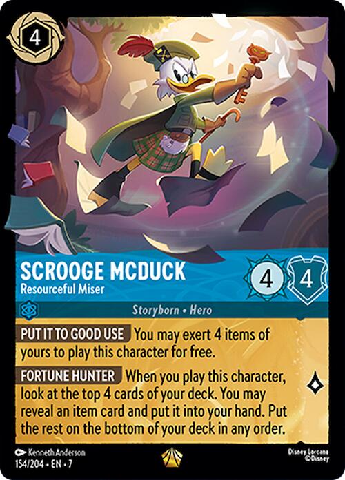 Scrooge McDuck - Resourceful Miser (154/204) [Archazia's Island] | Shuffle n Cut Hobbies & Games