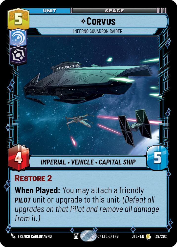 Corvus - Inferno Squadron Raider (038/262) (038/257) [Jump to Lightspeed] | Shuffle n Cut Hobbies & Games