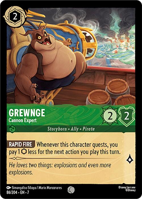 Grewnge - Cannon Expert (86/204) [Archazia's Island] | Shuffle n Cut Hobbies & Games