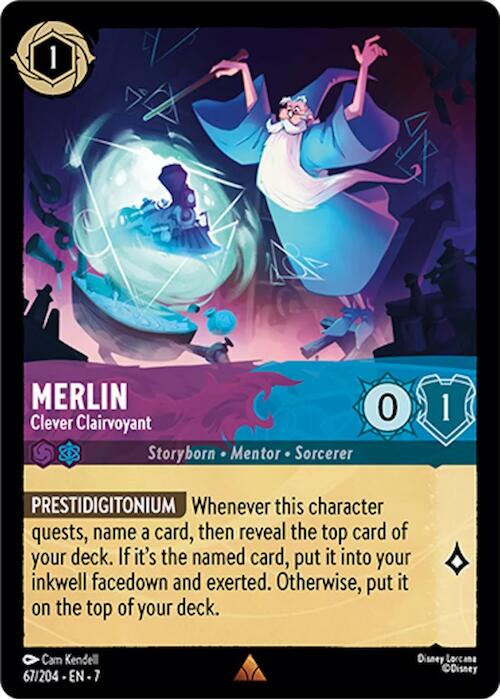 Merlin - Clever Clairvoyant (67/204) [Archazia's Island] | Shuffle n Cut Hobbies & Games