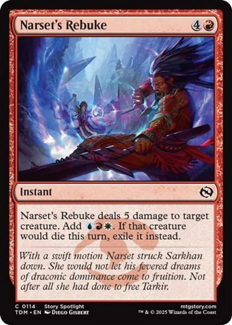 Narset's Rebuke [Tarkir: Dragonstorm] | Shuffle n Cut Hobbies & Games