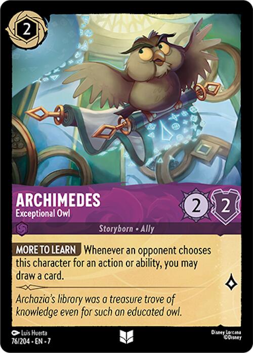 Archimedes - Exceptional Owl (76/204) [Archazia's Island] | Shuffle n Cut Hobbies & Games