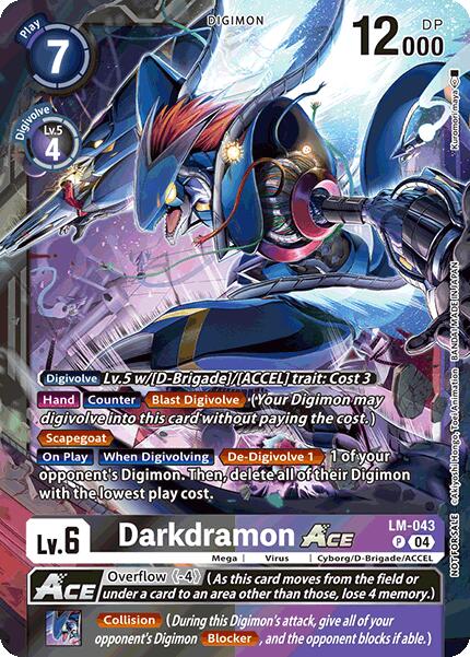 Darkdramon ACE [LM-043] (Limited Card Pack) [World Convergence] | Shuffle n Cut Hobbies & Games